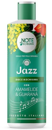 Note di Schiuma Docciaschiuma con oli essenziali 3 Flaconi da 400Ml prodotto in Italia con estratti di origine naturali Il Tuo Rituale di Benessere con Giglio Bianco e Guaranà (Jazz)