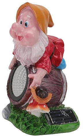 Sosoport Projecteur Solaire Led En Résine Motif Champignon Décoration Dextérieur Pour Jardin