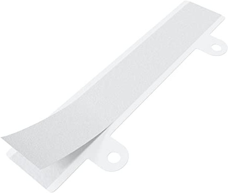 KLEBASTO Abheftstreifen selbstklebend | ungeschlitzt | Heftstreifen zum kleben | Abheftvorrichtung selbstklebend für Mappen, Ordner, Hefte und Akten (10, Weiß)