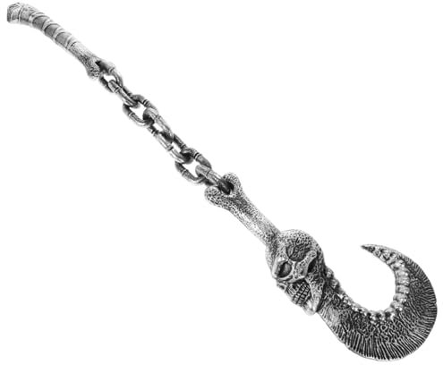 Abaodam Halloween Skull Devil Hook Prop Chain Small Hook Halloween Cosplay Supplies Pirate Costume Accessory and Party