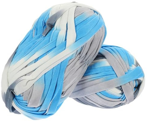 GRADENEVE 2 Rolls Bag Braided Wire Craft Rope Cord Thick Yarn for Knitting Scarf Knitting Yarn Decorative Crochet Yarn Bulky Yarn Chunky Chenille Yarn Comfortable Crochet Yarn Polyester