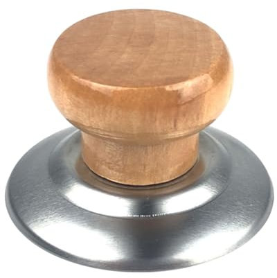 Vriusi Cooking Pan Lid Knob, Wooden Pot Lid Knob, Multifunctional Lid Knob, Kitchen Cookware Lid, Household Lid Knob, Pan Lid Knob for Woks, Knob for Saucepans, Wooden Lid Knob for Cookware