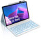 Occtingkind, Keyboard for Lenovo M10, Case with Keyboard for Lenovo Tab M10 (3rd Gen) Tablet 2023 10.1 Inch, Magnetic Removable Bluetooth Keyboard, QWERTZ, USB C, Backlight, Sky Blue