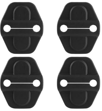 GKLYJCDR 4 Pieces Car Door Lock Cover, for Audi Q2 Q3 Q4 Q5 Q7 Q8 SQ2 Shock Car Door Latch Protective Self-Adhesive Door Lock Latch Protector Car Accessories