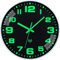 NESIFEE Horloge Murale Radio-pilotée Lumineuse sans Bruit de tic-tac Silencieuse Grand Fonctionne sur Piles Facile à Lire pour Chambre Cuisine Chambre à Coucher (Radio pilotée Lumineuse B, 30 cm)