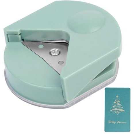 Eckenrunder-Stanzer | Eckenschneider | Rundungsstanzer | Eckenabrunder Für Laminierfolien | Radiusschneider Ecke Papierstanzer | Für Scrapbooking Foto Karten Papier Basteln | 6 * 5,5 * 2,2 Cm