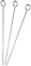 TOYANDONA 3 Pièces Brochettes de Barbecue Acier Inoxydable Support à Brochettes Suspendues pour Kebabs et Grillades Accessoire de Cuisson Réutilisable et Facile à Nettoyer pour Bbq Extérieur