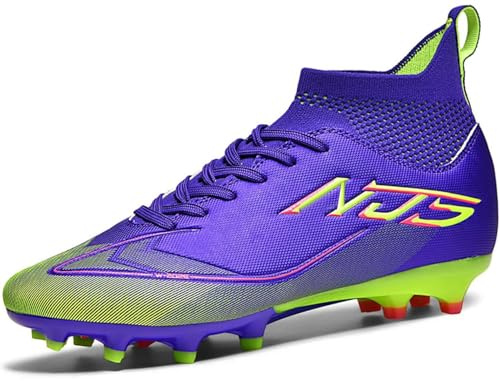 FGNINIY Fußballschuhe Herren High Top Spike Cleats Professionelle Fussballschuhe Jugendliche Fußball Stiefel Athletics Trainingsschuhe Outdoor Sportschuhe Football Schuhe Unisex