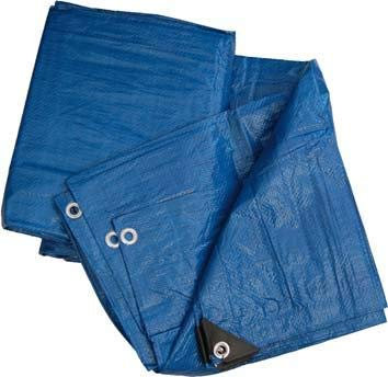 Telo telone in polietilene occhiellato con angoli rinforzati multiuso per coperture antipioggia impermeabile colore blu Gr/Mq 90 (MT 6x10)