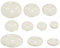 Perlin 100Stk Klar Glas Cabochon Set 10/12/14/16/18/20/30 mm Rund und Oval für Fassung Glaskuppel 10 verschiedene Größen Super Optik A Grade Dekoration Schmuckherstellung