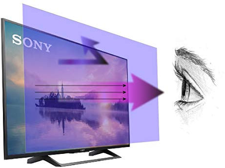Anti Blue Light Screen Protector for 65 Inches TV. Filter Out Blue Light That Relieve Computer Eye Strain and Help You Sleep Better
