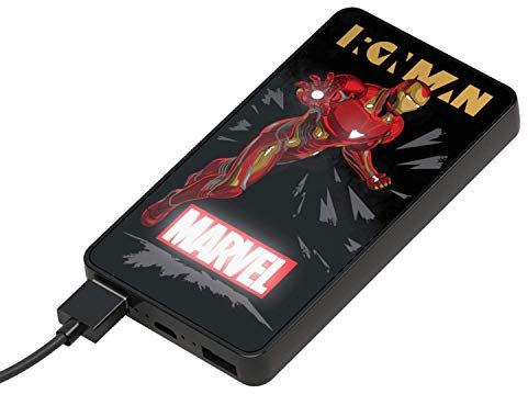 Tribe Power Bank 6000 mAh Iron Man – Cargador de batería portátil Universal Marvel, PBW31600