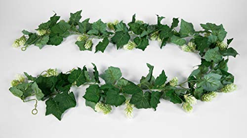 Seidenblumen Roß Hopfengirlande 180cm PM Kunstblumen Kunstpflanzen künstlicher Hopfen Girlande