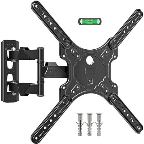 MOUNTUP Full Motion TV Wall Bracket for Most 26-60 Inch TV, Hold Up to 35KG | Corner TV Mount Compatible With LED, LCD, OLED Flat & Curved TV, With Tilt Swivel Extension, Max VESA 400x400mm