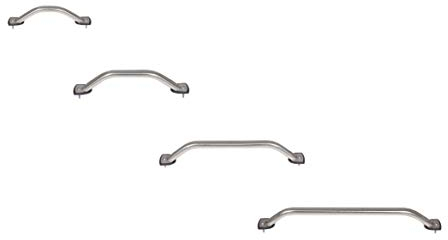 Nautika Handlauf Edelstahl 25 mm Boot Bootsreling Geländer Hand-Griff Halte-Griff Reling Edelstahl-Reling Größe 457 mm