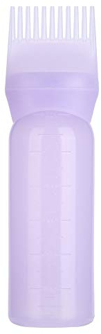 ANGGREK Hair Dye Bottle Brush Shampoo Hair Color Oil Comb Applicator Tool Root Comb Applicator Bottle (Purple)
