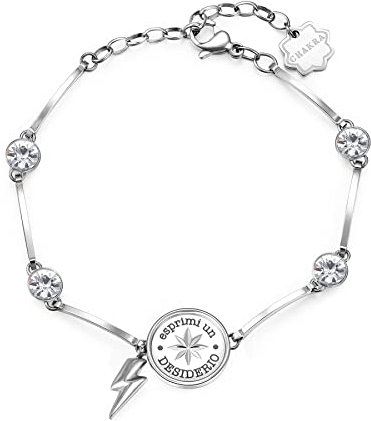 Brosway Bracciale Semirigido Donna In Acciaio Con Simbolo Rosa Dei Venti, Bracciale Donna Collezione Chakra - BHKB041