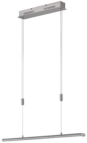 Fischer & Honsel Pendellampe Beat TW | LED | Aluminiumfarben/Nickelfarben Matt | Höhenverstellbar | Stufenlos DImmbar | Farbtemperatureinstellung