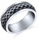 Bling Jewelry Personalisieren Sie Unisex Paare Diamant Cut Multi Faceted Prism Cut Ehering Fidget Spinner Ringe Für Männer Und Frauen In Zwei Silbernen Tönen Aus Oxidiertem Edelstahl Mit 8MM