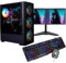 Veno Scorp ARGB Gaming PC Set i5 240 SSD 500 HDD 8GB RAM 2GB DDR5 GT1030, PC Set with 2 x 19' Monitors Win 10 Wifi Vortex (Renewed)