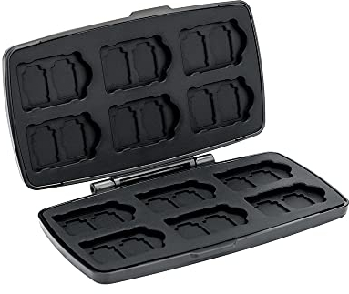 PROfezzion Game Card Case, 36 Slot Game Card Holder for Nitendo Switch Game Card 12 Slot +TF Cards 24 Slot (Black Pattern)