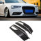 HZYCKJ Stoßstange Nebelscheinwerfer Abdeckung Kühlergrill Gitter Chrom Schwarz für Audi A4 B8.5 S-line S4 2013 2014 2015