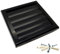 Black Gravity Grille 125 mm / 5 inch External Ducting Air Vent with Round Spigot and Non-Return Gravity Shutters for Kitchen Ceiling Extractor Fans Bathroom Ventilation Duct Fan Cover