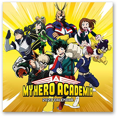 Grupo Erik Wandkalender 2023, My Hero Academia Jahreskalender 2023, Kawaii Kalender 2023 Wandkalender mit Geschenk Poster, Kalender 2023 zum Aufhängen, offizielle Lizenz, FSC zertifiziert