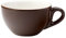 Utopia Barista Cappuccino Brown Cup 7oz / 200ml - Case of 12 - Porcelain Coffee Cups