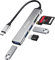Lecteur de Carte SD/Micro SD, 5 en 1 Adaptateur USB C avec Lecteur de Carte SD/TF, 1 USB 3.0 et 2 USB 2.0, Multiport Hub USB C Lecteurs de Carte Mémoire pour SD/Micro SD/MMC/TF/SDXC/SDHC etc