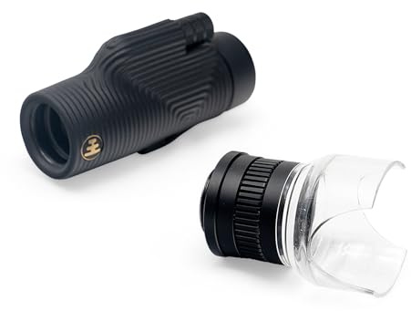 Nocs Provisions Inspector Microscope 4X Multiplier Lens, Waterproof 32x Power Zoom Accessory Attachment for 32-50mm Optics, Fully Multi-Coated Lens for Magnified Views of Insects & Flora