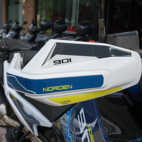 labelbike - 3D Harz Aufkleber Motorraddekorationen und Schutzhandschützer kompatibel mit Husqvarna Norden 901 2023