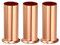 sourcing map Candle Socket Covers, 3.1 Inch Tall Metal Chandelier Sleeves Candelabra Base Sockets Fit to Most Chandeliers, Rose Gold 3 Pcs