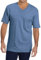 Runcati Camiseta interior básica de manga corta para hombre con cuello de pico, color liso, azul, XL
