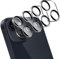 [4 Packs] ZXZone Camera Lens Protector Designed for iPhone 15 6.1 ＆ iPhone 15 Plus 6.7 Accessories Camera Cover 9H Glass Unbreakable Protection Case Friendly No Distortion or Difference in Picture