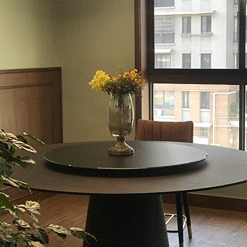 TMKDNNKG Lazy Susan Plato Giratorio de Vidrio Templado Plato Giratorio Grande para Mesa de Comedor Bandeja Redonda para Servir Plato para Servir de Mesa Bandeja Giratoria de 360 ° 70 cm / 28 Pulgadas