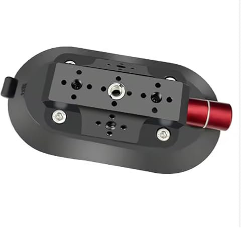 FEICHAO Soporte estabilizador de cámara con ventosa para teléfono SLR y cámara deportiva (negro)