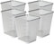 Best House | Metal Mesh Bins | Square | 9 Litres | Gray | Pack of 5 | Metal Wire Waste Basket Bin | Paper Bin | Lightweight and Sturdy Rubbish Bin | Ideal for Kitchen Home Office Living Room Bedroom