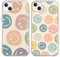 Foonary 2 Stück Transparent Hülle für Apple iPhone 13 Mini 5,4, Handyhülle mit Frauen Mädchen Aesthetic Smiley Muster Motiv Design Case, Silikon Schutzhülle Cover für iPhone 13 Mini, Smiley 01