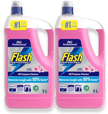 Flash Professional All Purpose Liquid Cleaner Fresh Cherry Blossom 5L I Pack of 2