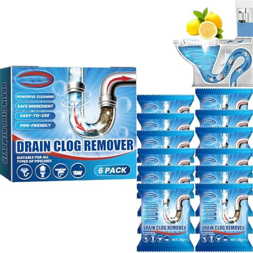 Detergente schiumogeno, detergente in schiuma, potente agente di dragaggio per tubazioni, schiuma detergente per scarico del lavandino, sblocco cucina (2 scatole (12 sacchetti))