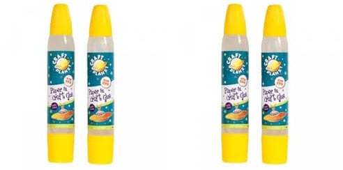 Craft Planet - Double Ended Glue Pen Sticks Duo For Arts And Crafts, Paper Adhesive For Kids, School Supplies (Pack of 2)