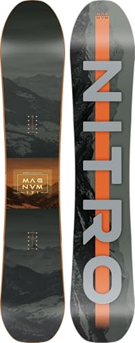 Nitro Snowboards Herren Magnum BRD´25, Allmountainboard, Directional, Cam-Out Camber, All-Terrain, Freeride, Wide, für große Füße