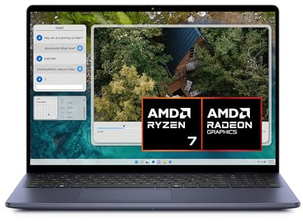 Dell Inspiron 16 5645 Laptop 16 FHD+ Display, AMD Ryzen 7 8840U, Radeon Graphics, 16GB RAM, 1TB SSD, Windows 11 Home, Fingerprint Reader, English-UK Backlit Keyboard, Midnight Blue (Renewed)