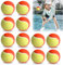 Erzekrim Tennisbälle Tennisball Anfänger Stage 3 Balls Sports Training Tennis Tennisbäll Kinder 12 Stück,mit Tragetasche,für Tennis Unterricht,Ballmaschinen und Hundespaziergänge (Orange Gelb)