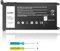 WDX0R WDXOR Batteria di ricambio per computer portatile Dell Inspiron 13 15 17 5000/7000 Series, 5770 5567 7579 7573 7378 5565 5378 5379 5767 Latitude 3490 3590 340 3400 3390, 3500, 3190, P69G, FW8KR,