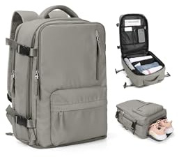 SZLX Ryanair Handgepäck 40x30x20 Rucksack Damen Wizz Air 40x30x20 Flugzeug Untersitz Kabinentasche Reiserucksack Handgepäck Easyjet Rucksack Wasserdicht Herren mit Schuhfach für 14-Zoll-Laptops