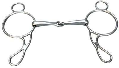 YDYAENIO Gebisse 12,5 cm Pferdeknebelgebiss aus Edelstahl mit Gelenkmund, Pferdeausrüstung, Reiten