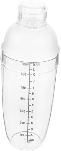 FUNNETOYU Cocktail Shaker Screw Top 700ml Bar Shaker Milk Tea Cup Heat Cold Resistant