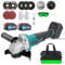 Cordless Angle Grinder,125mm Brushless Motor Angle Grinder with 13 Accessories and 2 * 5.5AH Batteries for Grinding, Cutting, Brushing and Sanding,Compatible with Makita Batteries